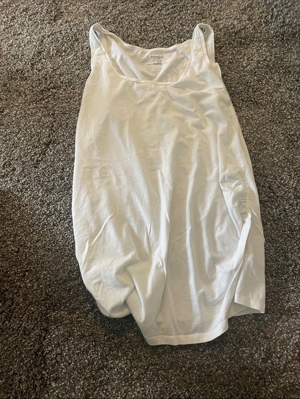 Motherhood White Maternity Tank Top